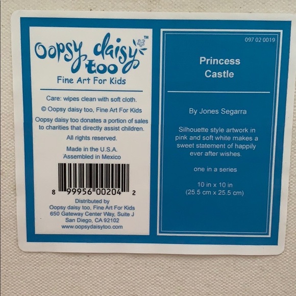 Oops Daisy Too Princess Castle Canvas - Picture 2 of 2